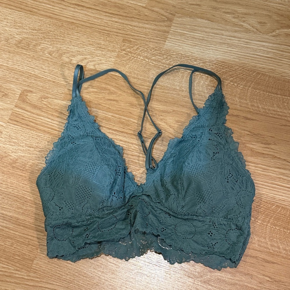 Aerie Anytime Sunflower Lace Padded Bralette XS
